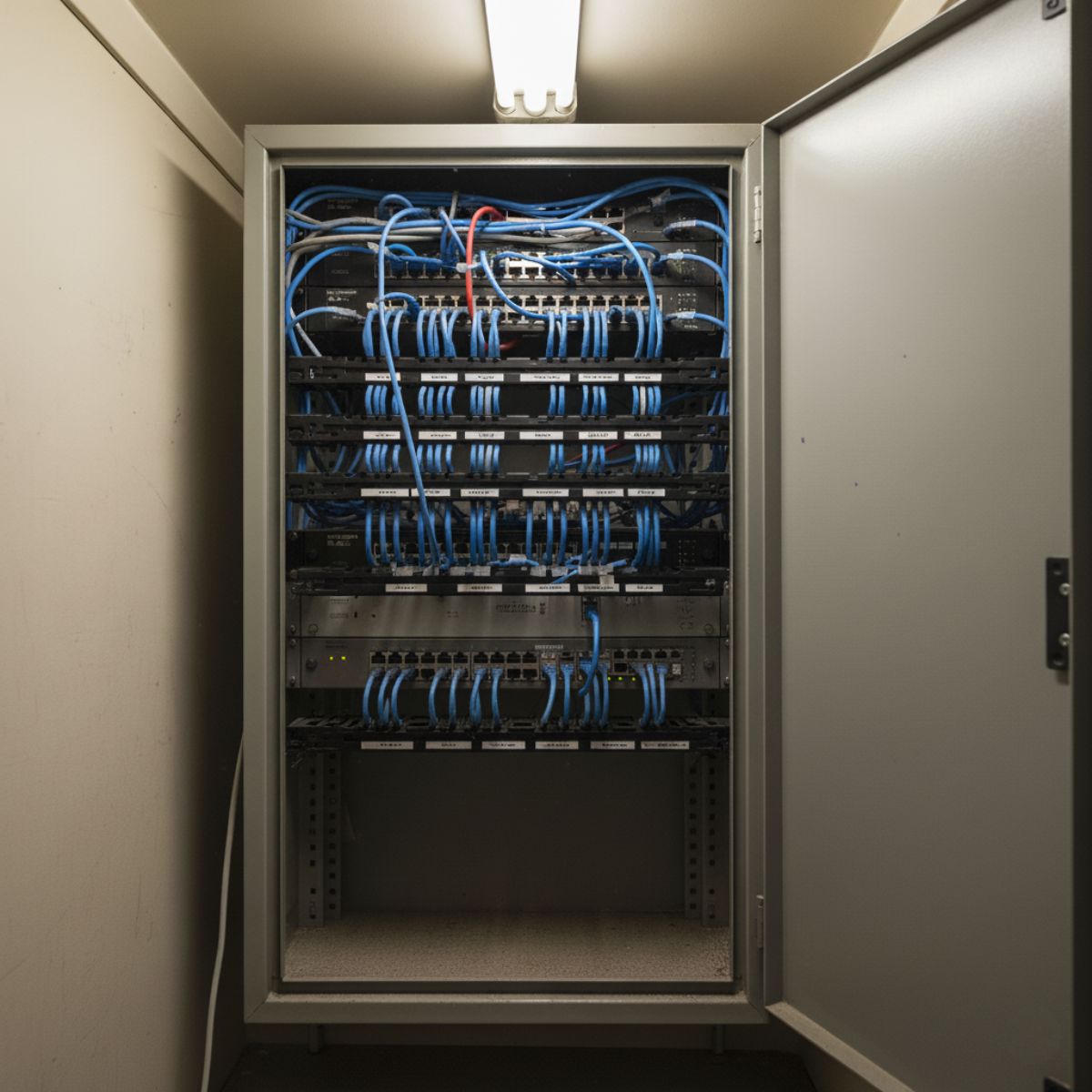 Después de la instalación de Cableado de Red y Voz/Datos